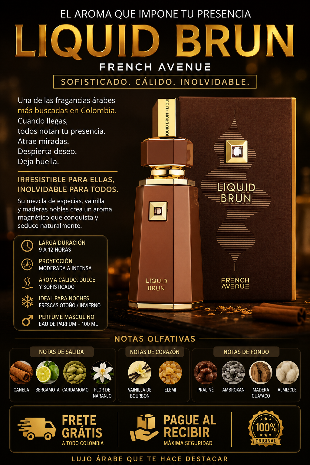 PERFUME LIQUID BRUN