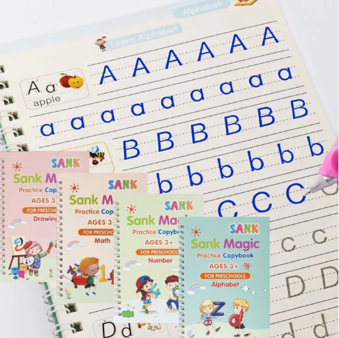 ✍️ Kit de Caligrafía Mágica Montessori  🌈 Aprendizaje divertido para niños