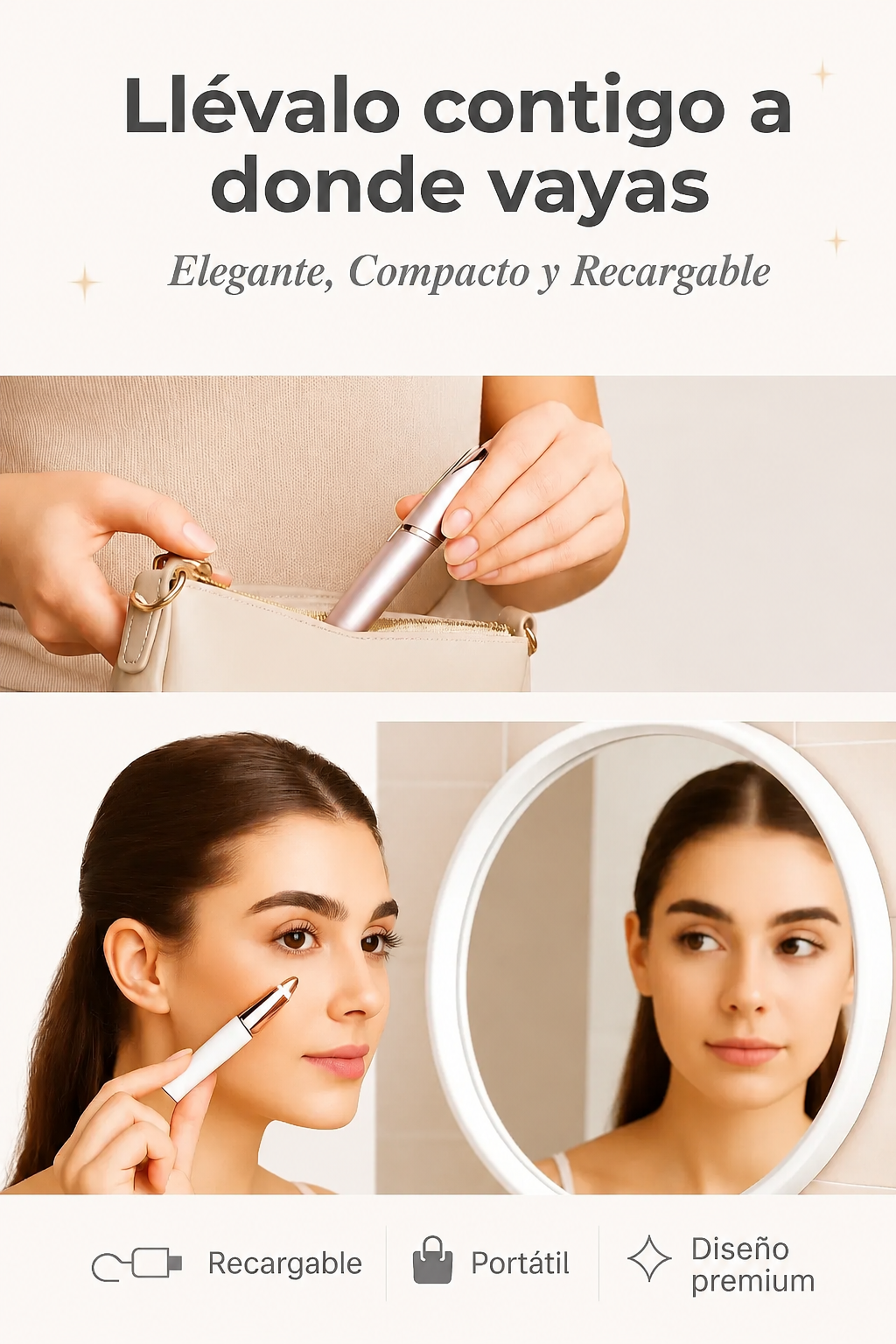 Depiladora Facial Flawless — Cejas Perfectas Sin Dolor