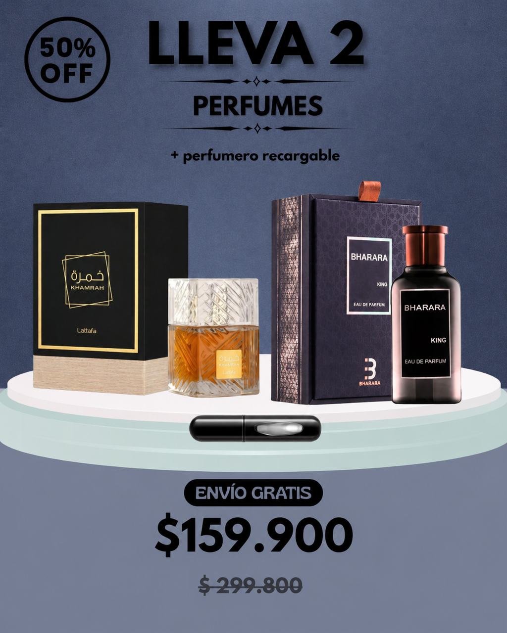 DÚO PERFUMES ( Khamrah + Bharara King ) + Regalo Perfumero 🎁