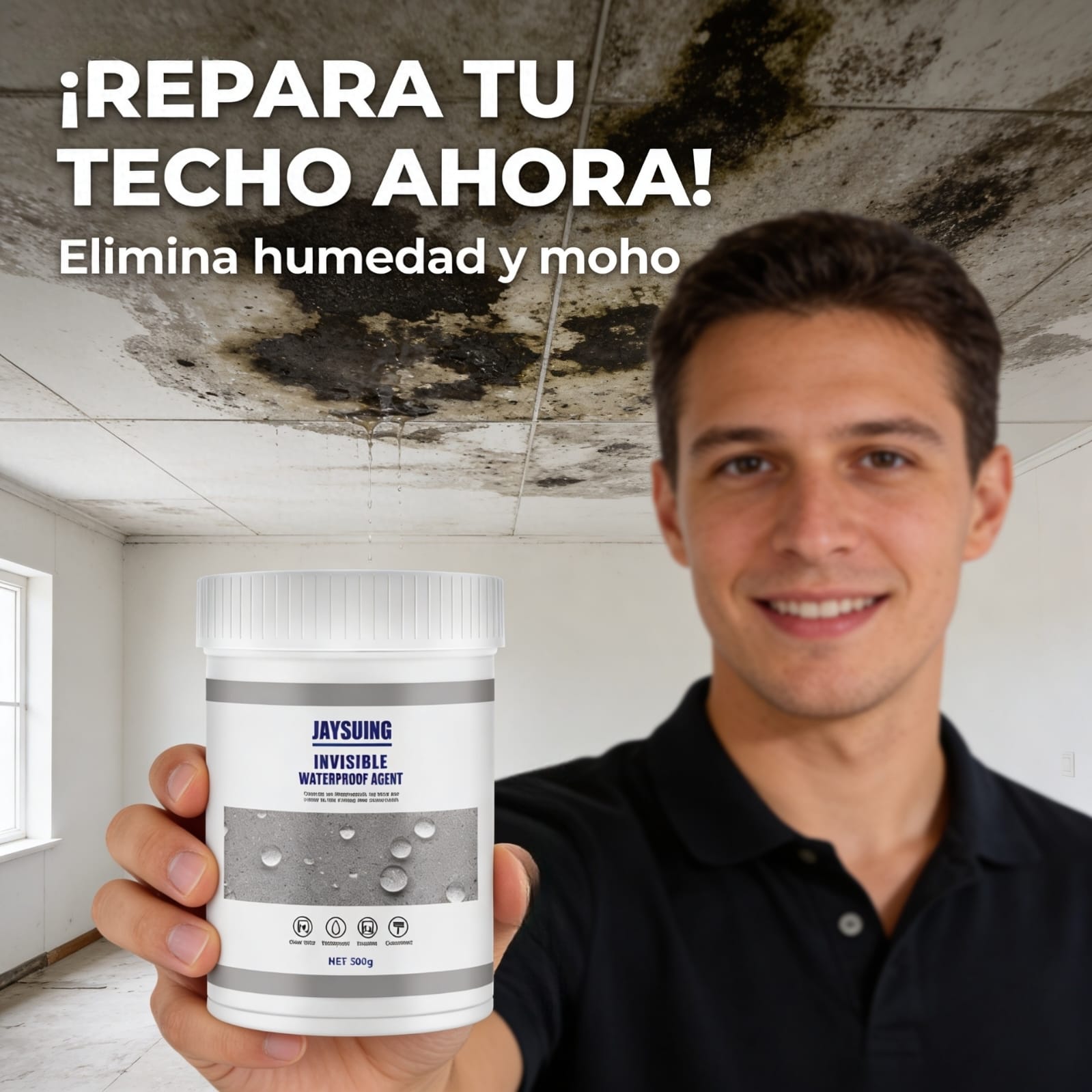 ¡SELLADOR IMPERMEABILIZANTE Invisible Contra Goteras, Fugas y Humedad!